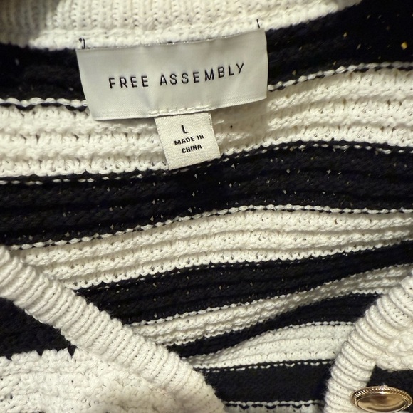 Free Assembly Women's Crochet Cardigan Sweater, Lightweight size L - Picture 8 of 10